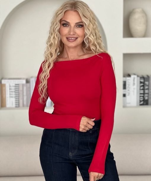 Palaidinė "Laivelis", raudonos spalvos