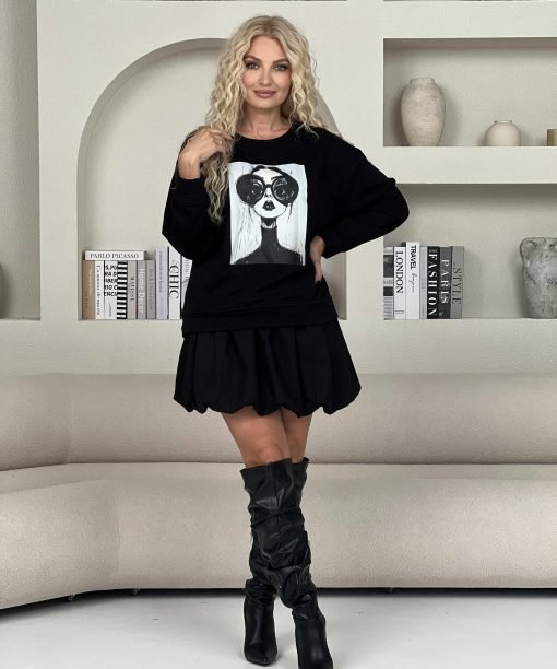 Alternative view of Sijonas Balloon juodas