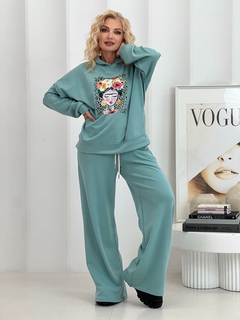 Laisvalaikio kostiumas, FRIDA, mėtų spalva