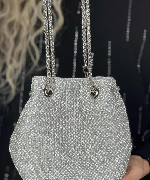 Rankinė "Maišiukas", sidabro spalva