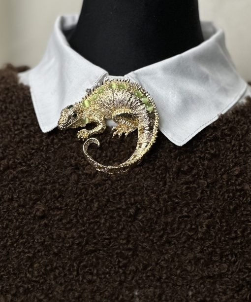 Alternative view of Segė "Chameleonas" aukso/žalia spalva