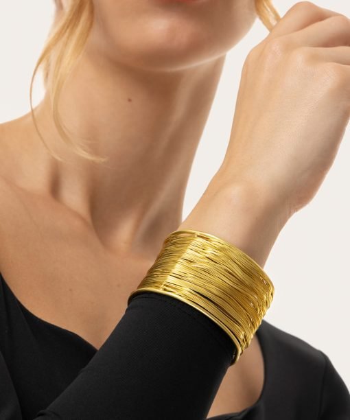 Apyrankė, plati, aukso spalvos