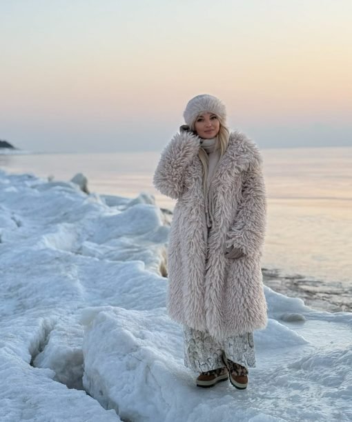 Alternative view of Kailiniai "Pūkuotukas", latte spalva