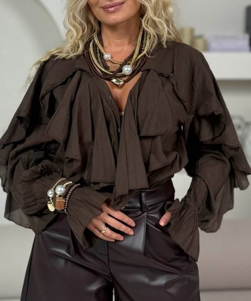 Alternative view of Apyrankės “Afrika”, masyvios, ruda spalva