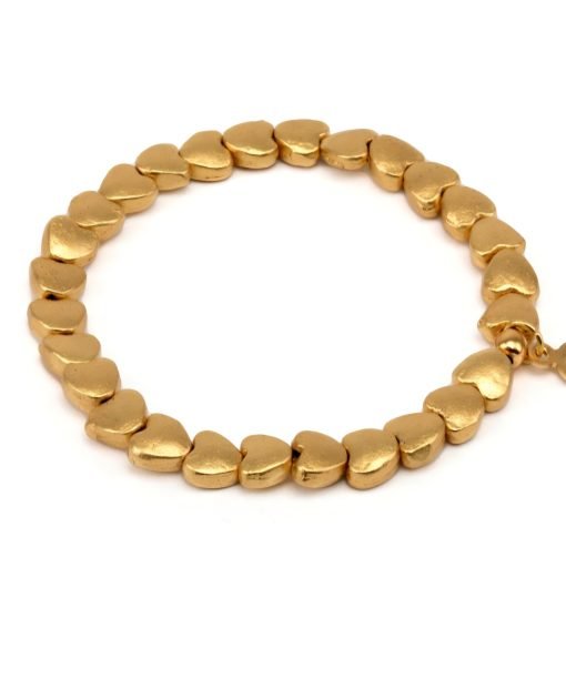 Alternative view of Apyrankė “Širdelės”, aukso spalva